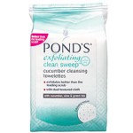 Pond's Exfoliating Clean Sweep Cucumber Cleansing Towelettes